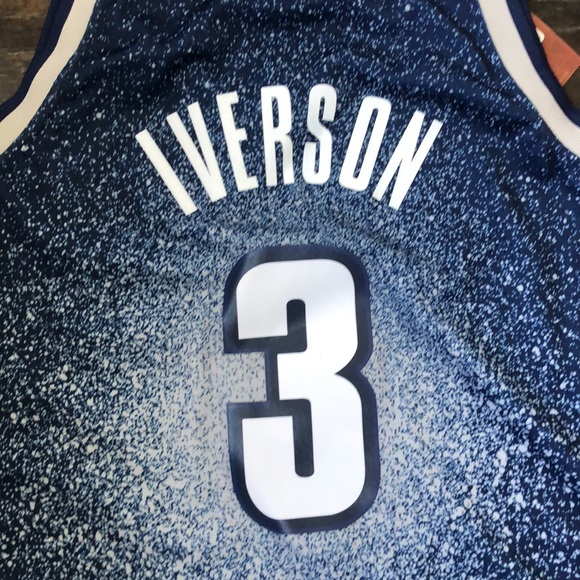 Mitchell & Ness Allen Iverson Georgetown Hoyas gradient swingman jersey size XL - Picture 8 of 8